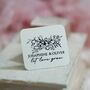 Let Love Grow Personalised Seeds Pack Rubber Stamp, thumbnail 2 of 6