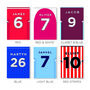 Personalised Football Shirt Print, Unframed, thumbnail 5 of 6