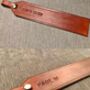 Personalised Date Leather Bookmark, Spanish Brown, thumbnail 8 of 10