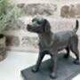 Set Of Two Bronzed Dog Bookends – Labrador And Spaniel, thumbnail 11 of 12