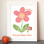 Personalised 'Class Flower' Teacher Thank You Print, thumbnail 3 of 7