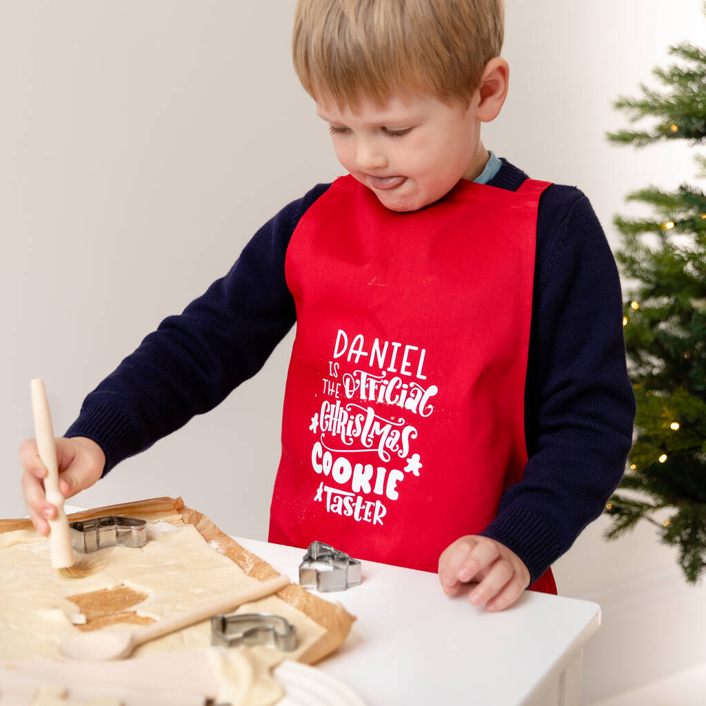 Personalised Christmas Apron Baking Activity Gift Set, 1 of 6