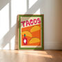 Tacos Unframed Collage Art Print, thumbnail 1 of 2