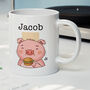 Children's Personalised Animal Pig Gift Mug, thumbnail 1 of 4
