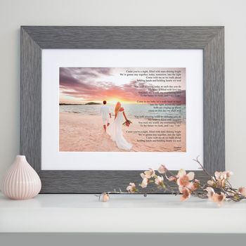 Personalised Photo With Words Or Lyrics Artwork, 3 of 10