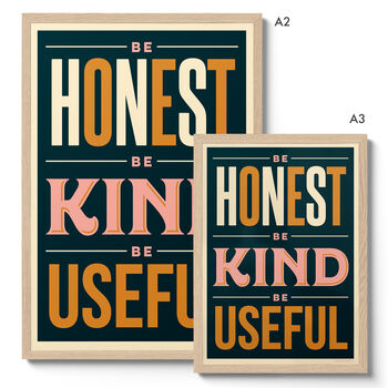 Be Honest, Be Kind Giclée Print, 4 of 7