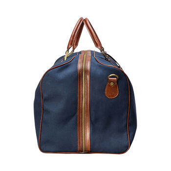 Canvas/Leather Large Luggage Bag. ' The Giovane L', 5 of 10