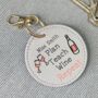 Plan Teach Wine Repeat Drawing Keyring, thumbnail 1 of 2