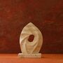 Spiral Travertine Sculpture With Swirling Form, thumbnail 2 of 3