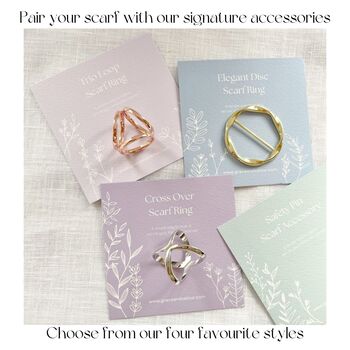 Animal Print Orange Stripe Personalised Scarf, 7 of 9