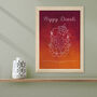 Personalised Diwali Colourful Ganesh Framed Print, thumbnail 3 of 6