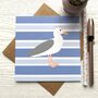 Coastal Seagull Greeting Card, thumbnail 1 of 2