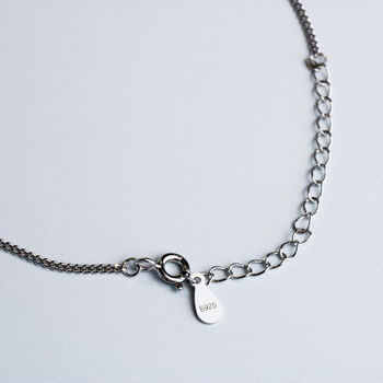 Sterling Silver Minimalist Hexagon Pendant Necklace, 3 of 5