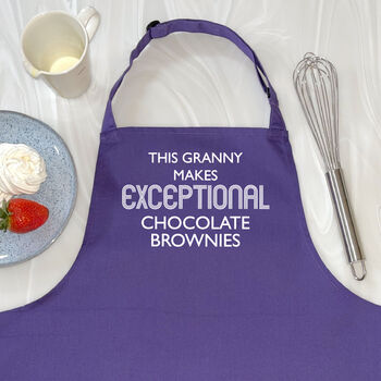 Grandma Makes Exceptional… Personalised Apron, 2 of 6