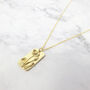 Dainty Daffodil Flower Charm Gold Plated Necklace, thumbnail 1 of 4