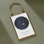 Personalised Wedding Night Sky Hand Stitched Print, thumbnail 5 of 5