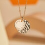 Personalised Hammered Double Disc Necklace, thumbnail 1 of 6