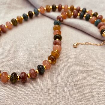 Indian Agate Beaded Necklace, 2 of 5