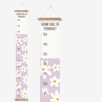 Children's Personalised Daisy Height Chart, 5 of 6