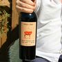 Personalised Red Wine With Stag Label, thumbnail 5 of 8