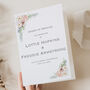 Wedding Order Of Service Booklets Blush Florals, thumbnail 1 of 4