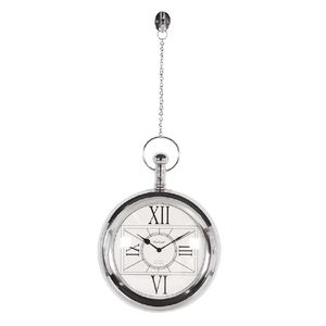 Silver Edinburgh Pocket Watch Wall Clock By The Orchard