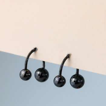 Sterling Silver Ball Ear Jacket Earrings, 5 of 6