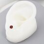 Natural Garnet Stud Earrings In Sterling Silver, thumbnail 12 of 12