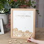 Scattered Hearts Wedding Drop Top Frame Guest Book, thumbnail 4 of 6