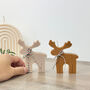 Brown Christmas Reindeer Candle Christmas Decor Gift, thumbnail 2 of 10