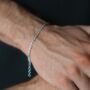 925 Sterling Silver Thin Rope Bracelet Chain For Men, thumbnail 1 of 10