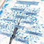 Light And Bright Blue Personalised Family Tree Print, thumbnail 6 of 6