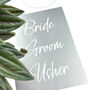 Wedding Role Personalised Vinyl Stickers, thumbnail 8 of 10