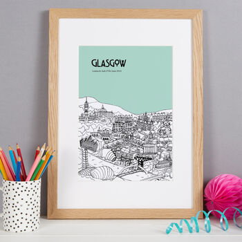 Personalised Glasgow Print, 7 of 10