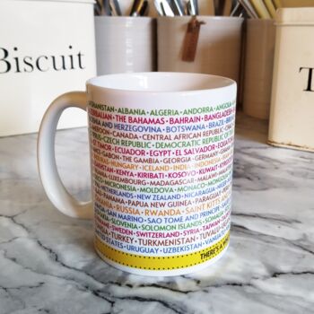 Personalised Travel Mug Countries Of The World, 2 of 7