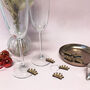 Personalised Five Crown Wine Glass Charms, thumbnail 1 of 7