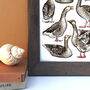 Gaggle Of Geese Watercolour Print, thumbnail 6 of 9