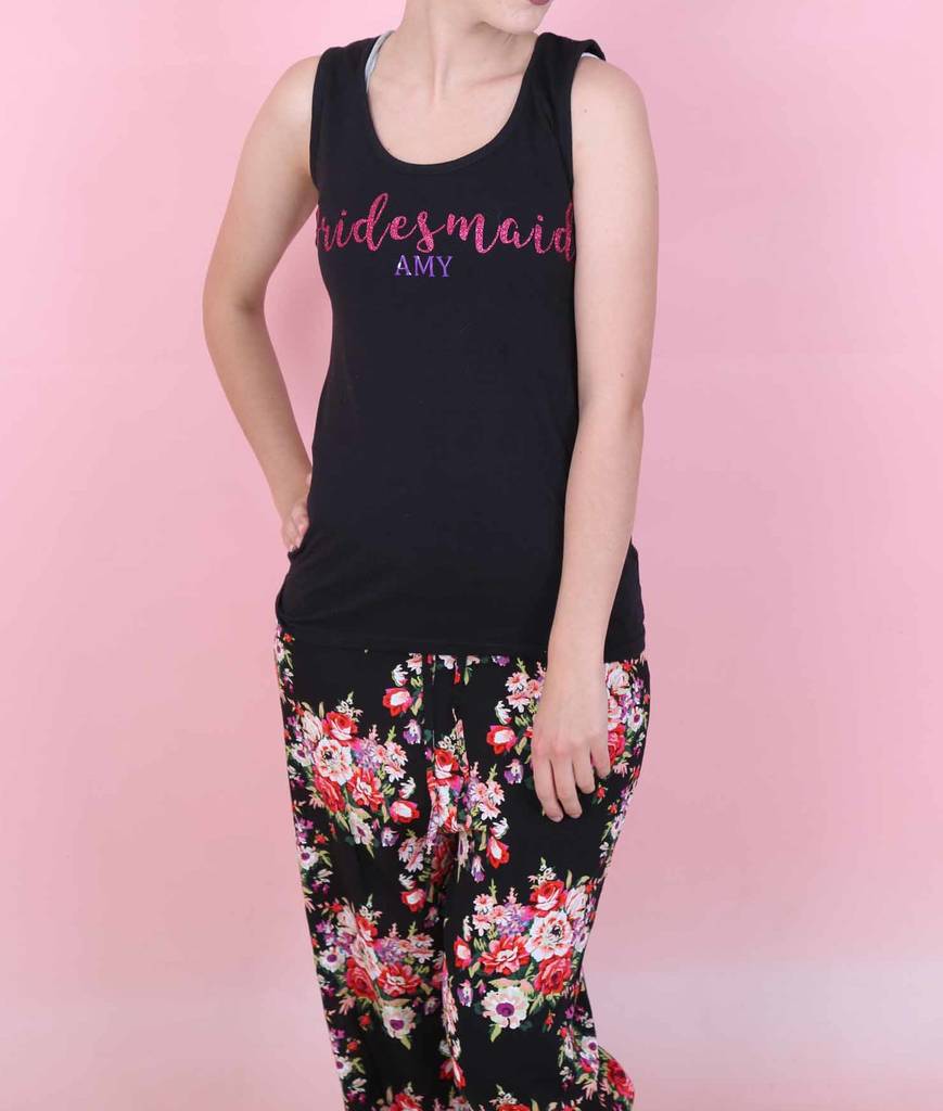 bridal rose cotton pyjamas by the little lovebird