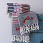 Personalised Cotton Beach And Bath Towel, thumbnail 1 of 4