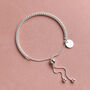 Personalised Sterling Silver Rope Slide Bracelet, thumbnail 1 of 6