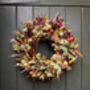 Dried Autumn Wreath With Chillies 'Hansel', thumbnail 11 of 11