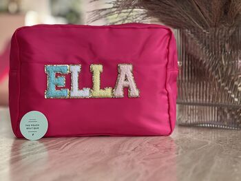 Personalised Large Patch Pouch, 9 of 12