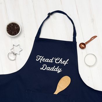 Personalised Head Chef And Sous Chef Apron Set, 3 of 8