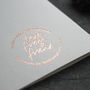 'So Fucking Chuffed For You' Rose Gold Congrats Card, thumbnail 4 of 4