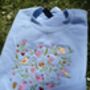 Spring Summer Birds Embroidered Sweatshirt, thumbnail 5 of 6