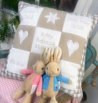 Personalised Natural Memory Cushion**, 3 of 6