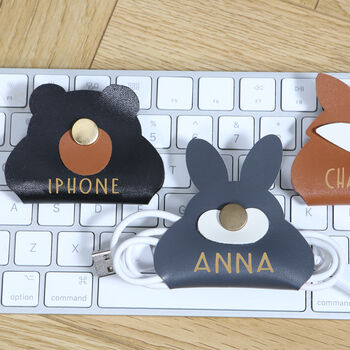 Personalised Animal Charger Cable Tidy Organiser, 3 of 3