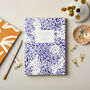 Weekly Planner, A5, Undated In Blue Floral, thumbnail 1 of 5