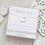 Personalised Wedding Necklace Heart And Pearl Thank You, thumbnail 1 of 7