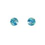 Mini Round Stud Earrings In Ice Blue Sparkle, thumbnail 3 of 4